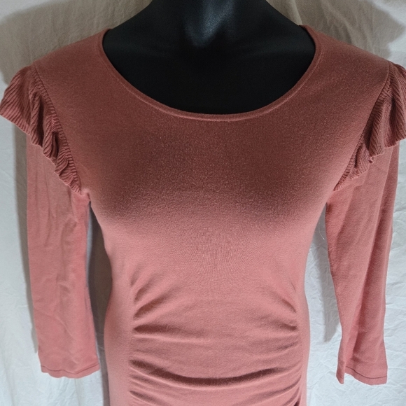 Adorable Express Rose Pink Winter Dres NWOT - Picture 3 of 11